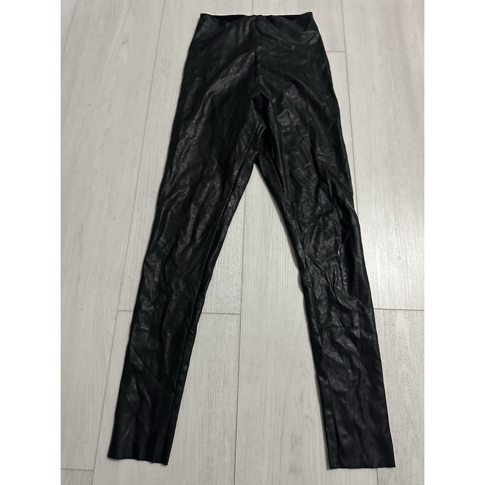 Commando Perfect Control Faux Leather Leggings High Rise Size S Black - Picture 4 of 8